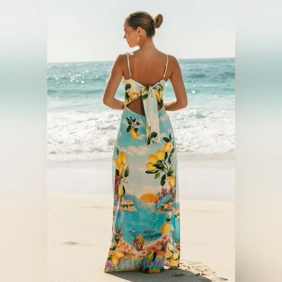 Limoncello Maxi Dress with Pockets